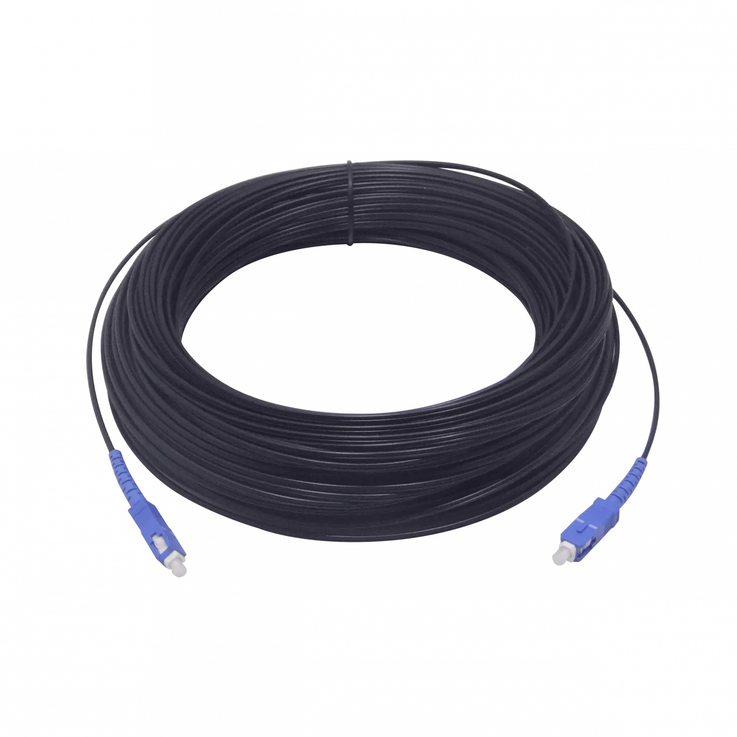 Negro Drop 50mt SC/UPC MonoModo SM SX Jumper Cable Fibra G652D 1