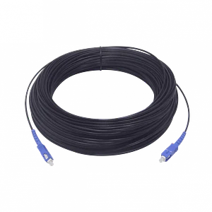 Negro Drop 50mt SC/UPC MonoModo SM SX Jumper Cable Fibra G652D