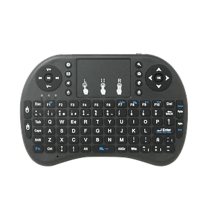 Mini Teclado Inalámbrico 2.4GHz con Touchpad - USB, Portátil, BL-5C (Requiere 2 pilas AAA)