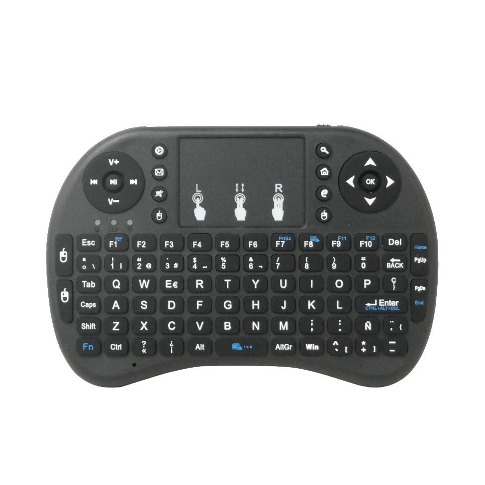 Mini Teclado Inalámbrico 2.4GHz con Touchpad - USB, Portátil, BL-5C (Requiere 2 pilas AAA) 1