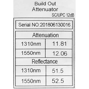 Atenuador de Fibra Óptica Monomodo SC/APC 12dB ATSC-12 - LK