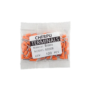 Naranjo 0,5mm2 8/14mm 100-unid AWG22 Ferrules Terminal Aislado Crimpea