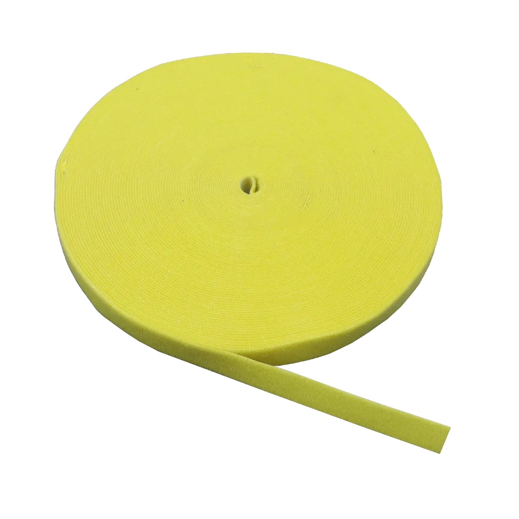 Amarra Velcro Doble Faz Amarilla 25 m × 20 mm, CV-LK25M 1
