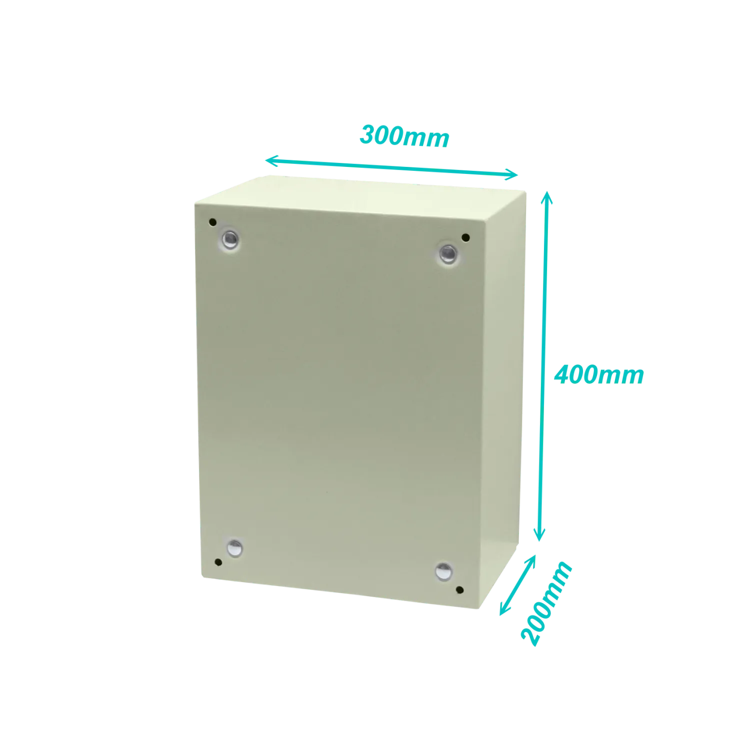 Caja metalica Tibox ST3-420 400x300x200mm 1 chapa IP66 beige 1