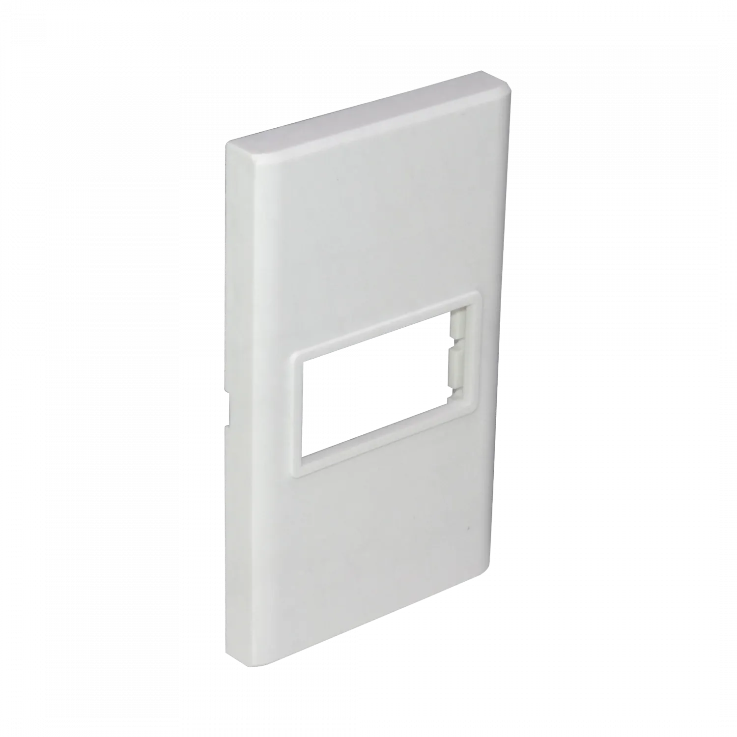 1-Espacio Placa Mural 120x70mm Blanca Faceplate Multimedia LY-115 1
