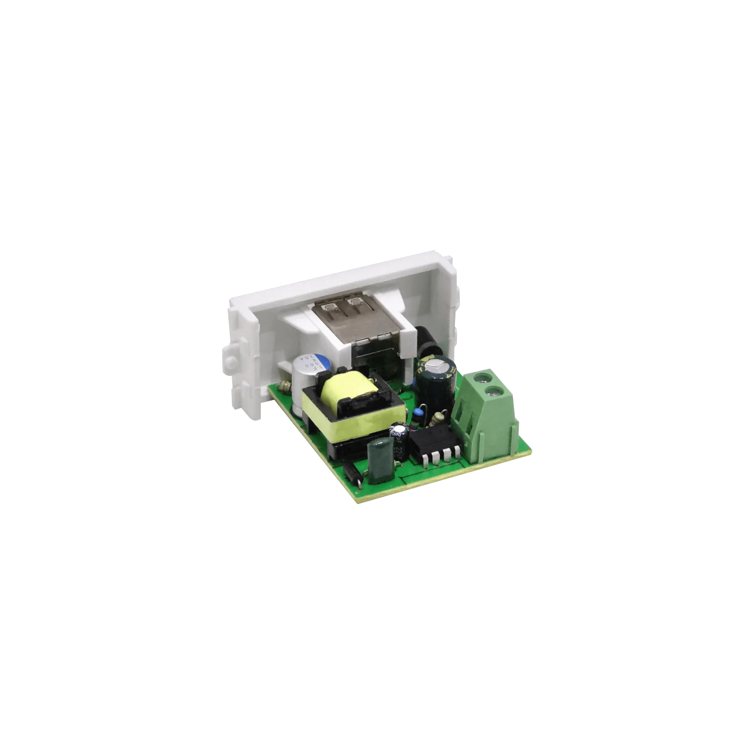 Módulo de Carga USB FQ-F5-W10 2 Puertos USB-A 5V 2.0A 10W, 100-240V, para Placas FQ1-FQ2-FQ3 1