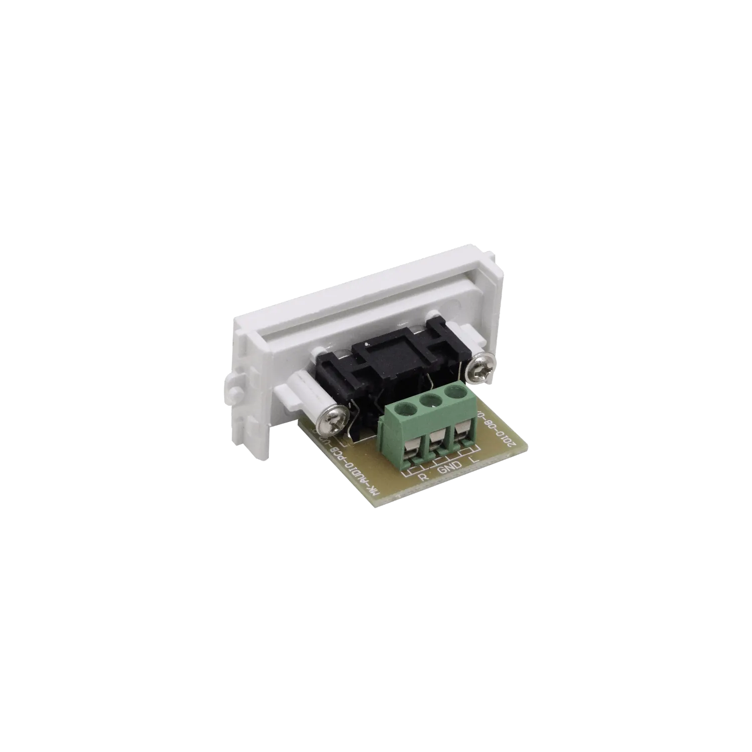 Modulo 2-RCA-Hembra Regleta-3p para Placa Multimedia FQ1-FQ2-FQ3 1