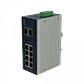 PLANET 8-1000 2-SFP Switch Industrial Admin Riel-DIN 12-48VDC 24VAC - Miniatura 1
