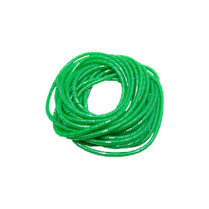 PE Verde 12mt 12/15/0,85mm Espiral Atrapa Cable Ordenador