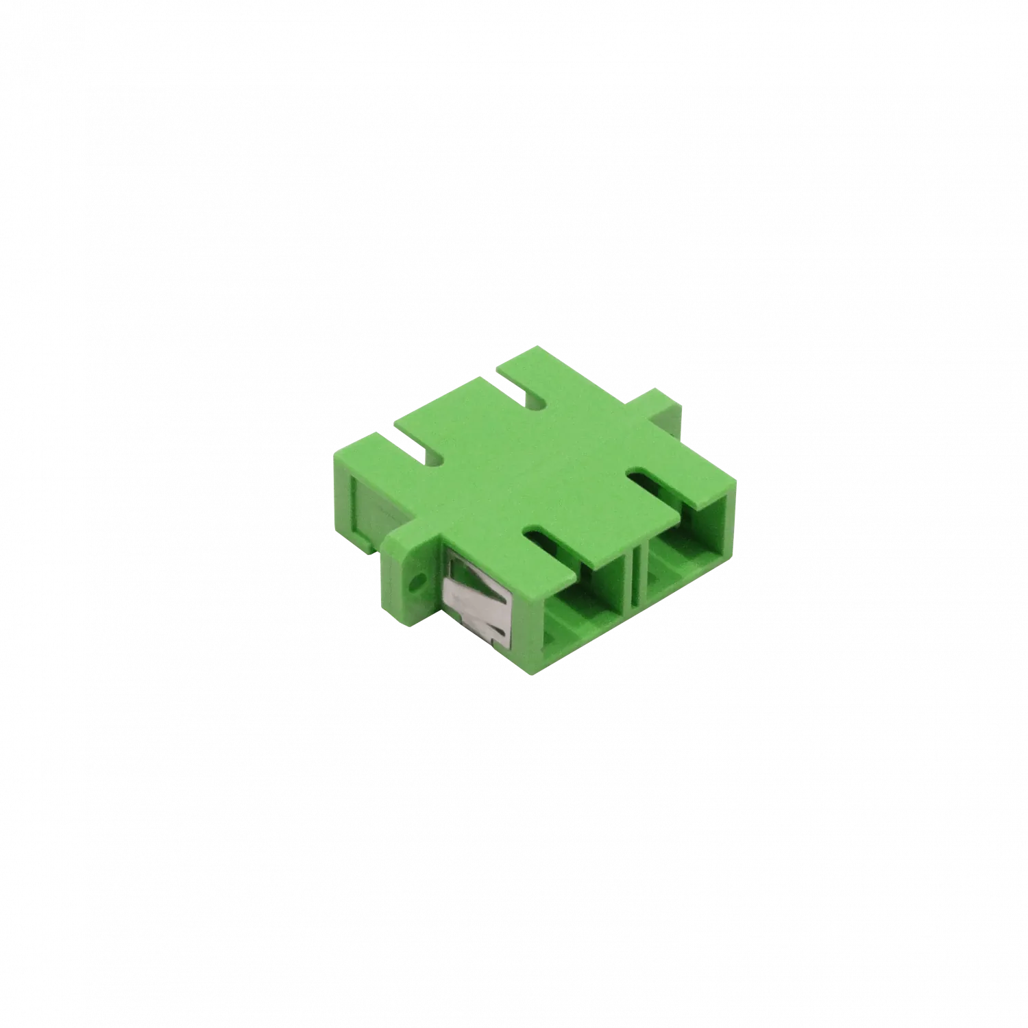 SC-SC Verde/APC SM DX-Duplex Copla Fibra Adaptador p/Cabecera-CL/Caja 1