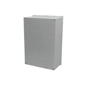 Tablero poliester Tibox TIP-64 600x400x230mm estanco gris IP65 con placa<