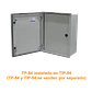 Contrapuerta Tibox TP-54 463x345mm metalica para gabinete 500x400 - Miniatura 1