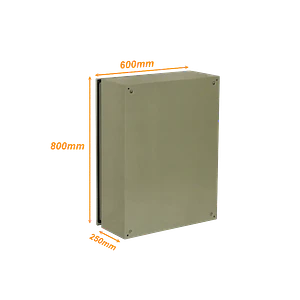 Caja metalica Tibox ST6-825 800x600x250mm 2 chapas IP65 beige