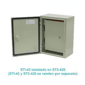 Contratapa Tibox STI-43 400x300mm para tablero ST3-420 tapa interior abatible