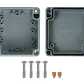 Caja 80x75x59mm IP66 Aluminio Grueso 4-Tornillos 2-Aletas - Miniatura 1