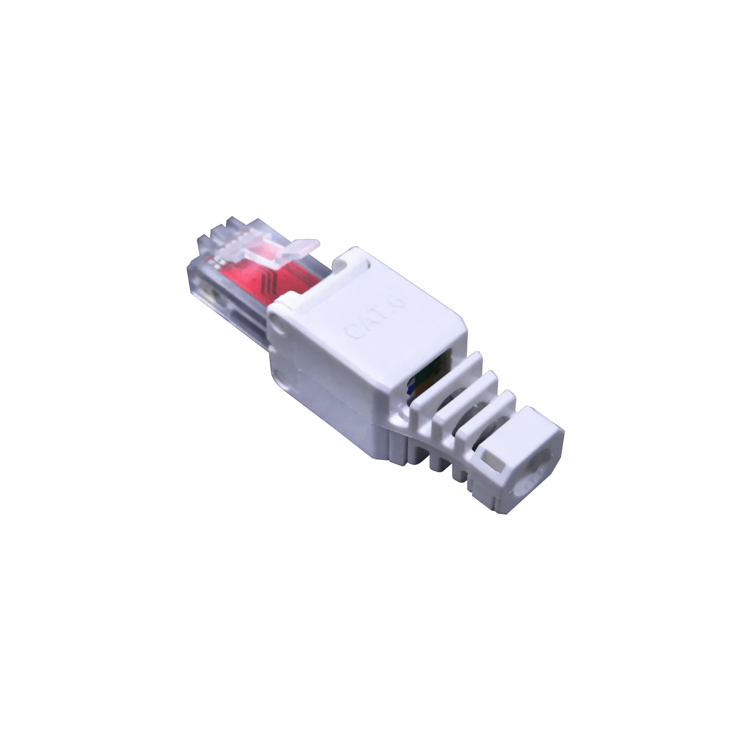Conector RJ45 Macho UTP Auto-Punchable Cat6 Unifilar/Multifilar Blanco 1