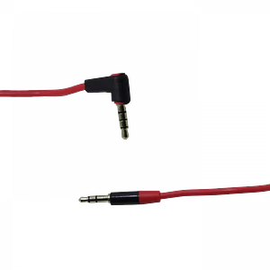Cable de Audio 3.5mm Macho a Macho, Ángulo 90°, 1m, Estéreo