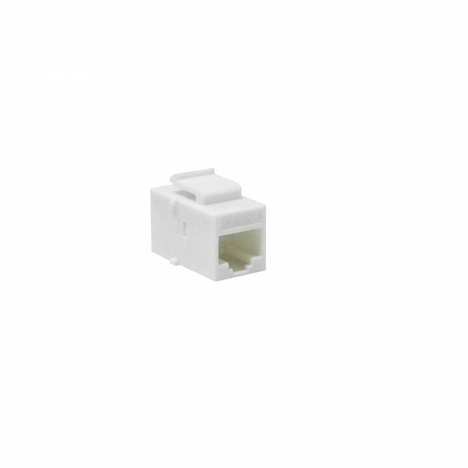 Blanco Cat5e UTP Copla RJ45-RJ45 Keystone Feedthrough 1