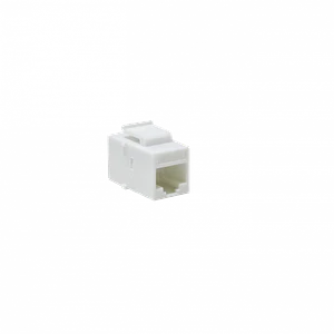 Blanco Cat5e UTP Copla RJ45-RJ45 Keystone Feedthrough