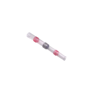 0,5-1,0mm2 Rojo Conector Soldable Termosellado IP68 40x2,7mm 22-18AWG