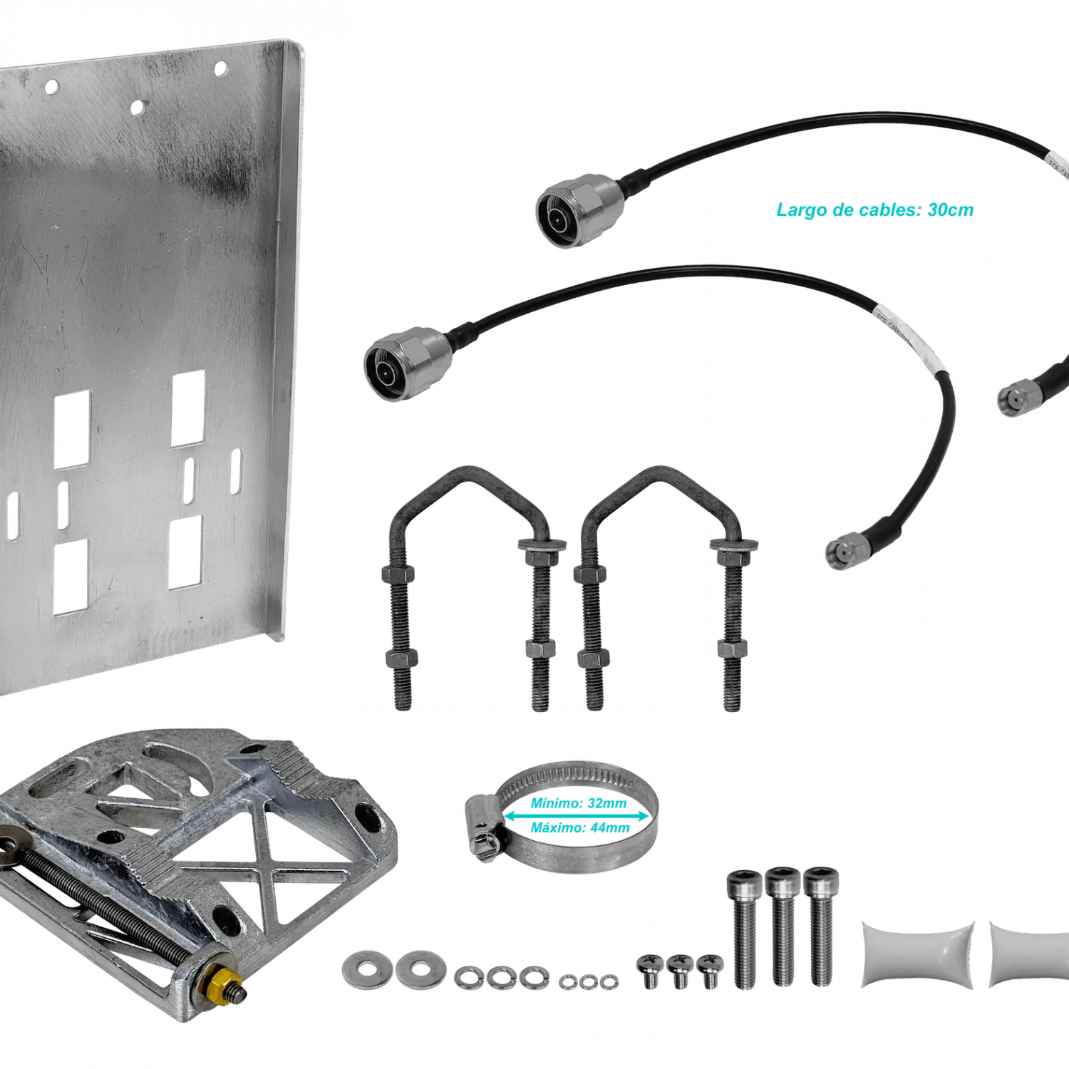 ALGCOM ISO+RAD 11GHz 0,3m 30dBi 10,0-11,7GHz 4º 2x2 2-RPSMA-H Antena 1