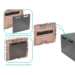 Repuesto Barra LINKMADE RK-SOP Metalica para Montaje Mural Rack