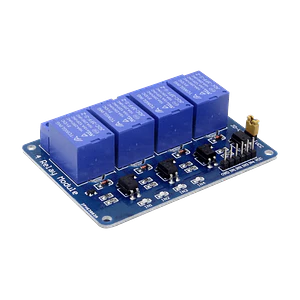 Módulo 4 Relés 5VDC 6-Pin NC/NA con LED Optoaislados JQC-3FF-S-Z