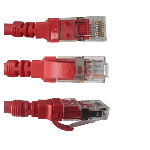 Cable Patch LINKMADE Cat6a Rojo LSZH U/FTP 1m Inyectado Multifilar para Conexiones Seguras