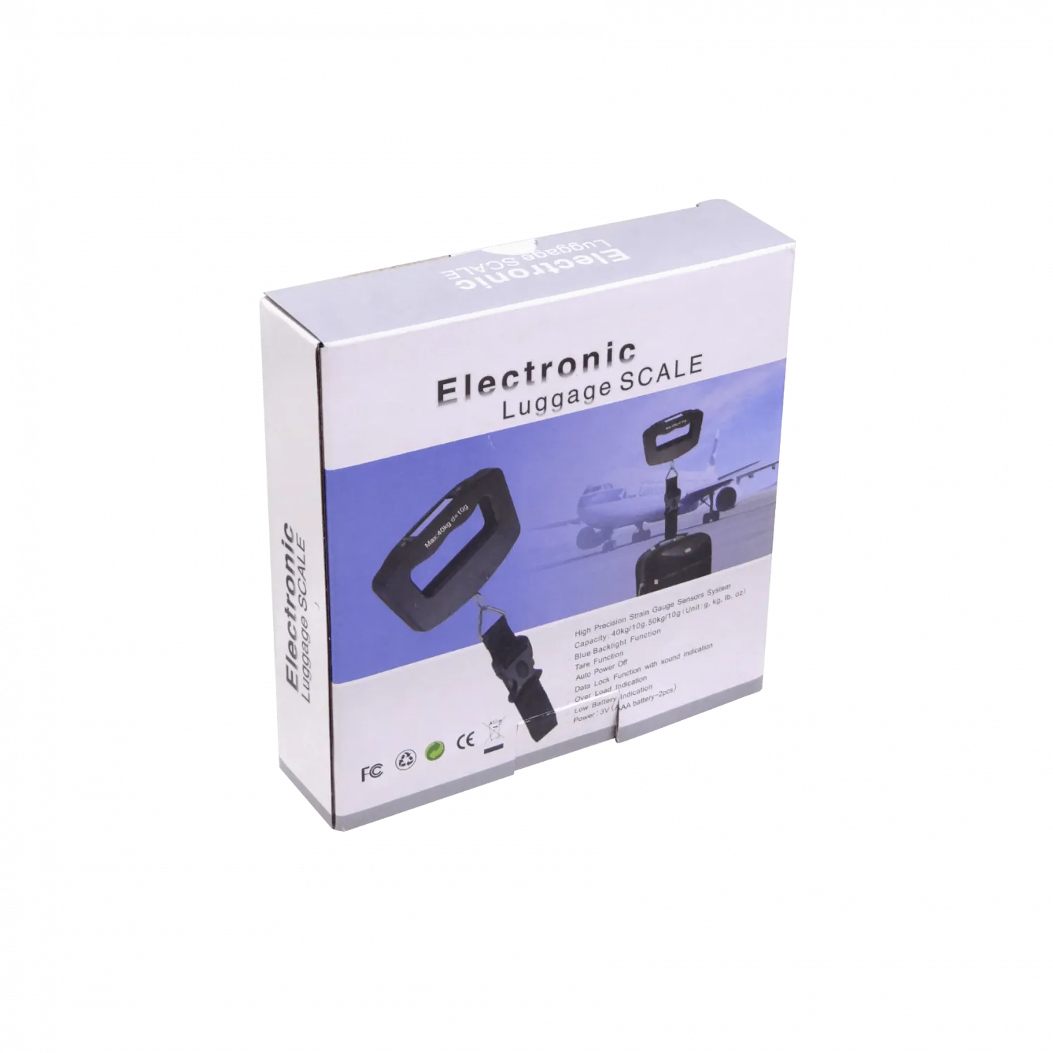 Balanza Digital de Viaje Tipo Gancho 50kg con 2 Pilas AAA Incluidas   1