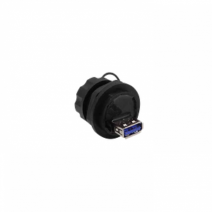 Industrial USB3.0 A-A USB-AH-AH Negro Plastico c/Tapa p/1pulg 25-27mm