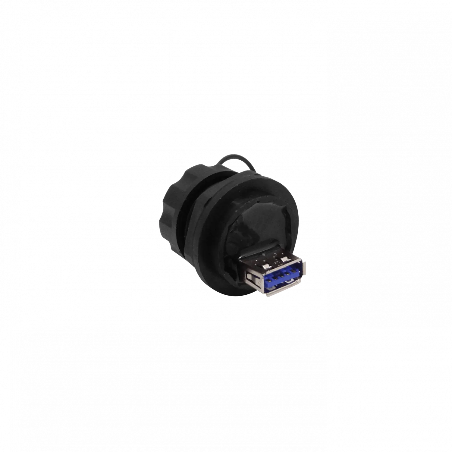 Industrial USB3.0 A-A USB-AH-AH Negro Plastico c/Tapa p/1pulg 25-27mm 1