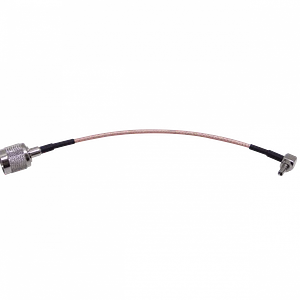 CRC9-M-90º a .TNC-Macho RG174 Cable Coaxial 20cm