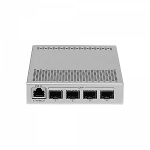 MIKROTIK L5 4-SFP+10G 1-1000-PoE Dual-DC Switch Fibra Admin inc-24V