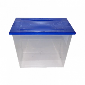WENCO Caja c/Tapa 27Lts Transpar 33x42cm 30cm-Alt PP Rectangular Mybox