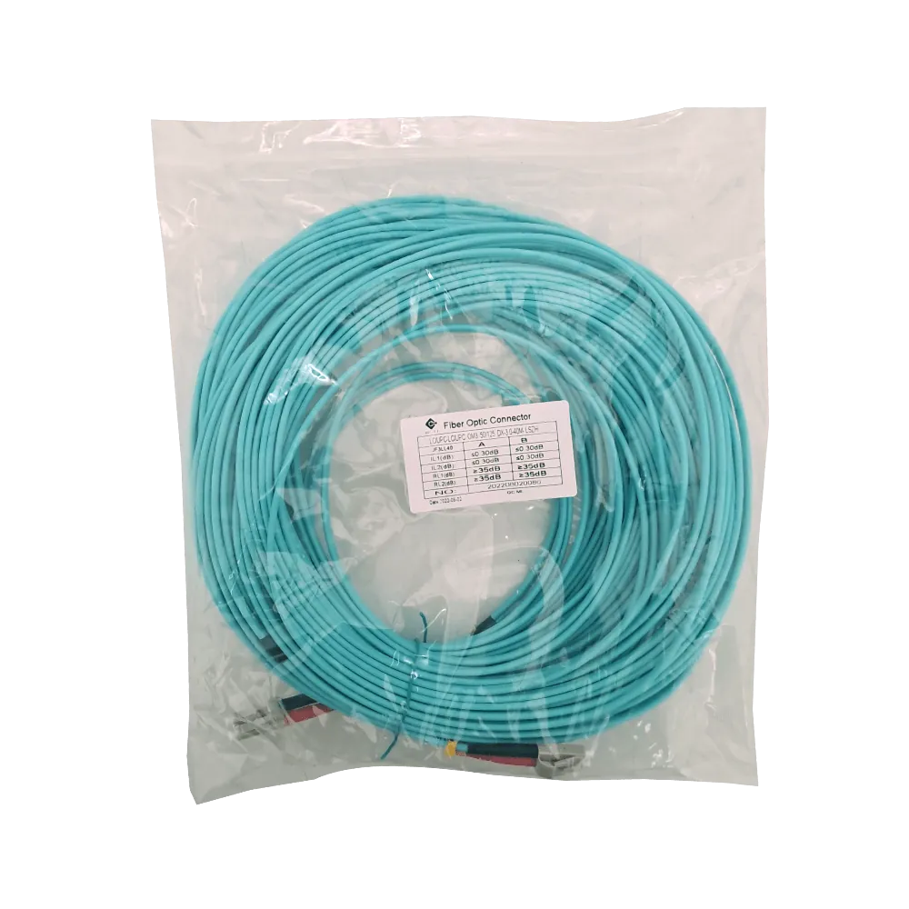 40mt LC-LC OM3 MultiModo MM Duplex Jumper Fibra 3.0mm 50/125um LSZH 1