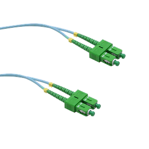 1mt SC/APC-SC/APC OM3 Multimodo MM Duplex Jumper Fibra LSZH