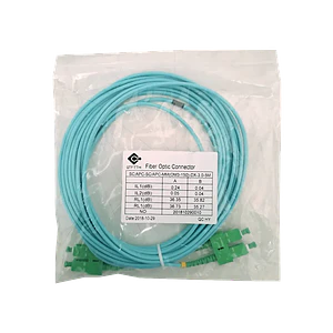 5mt SC/APC-SC/APC OM3 Multimodo MM Duplex Jumper Fibra LSZH