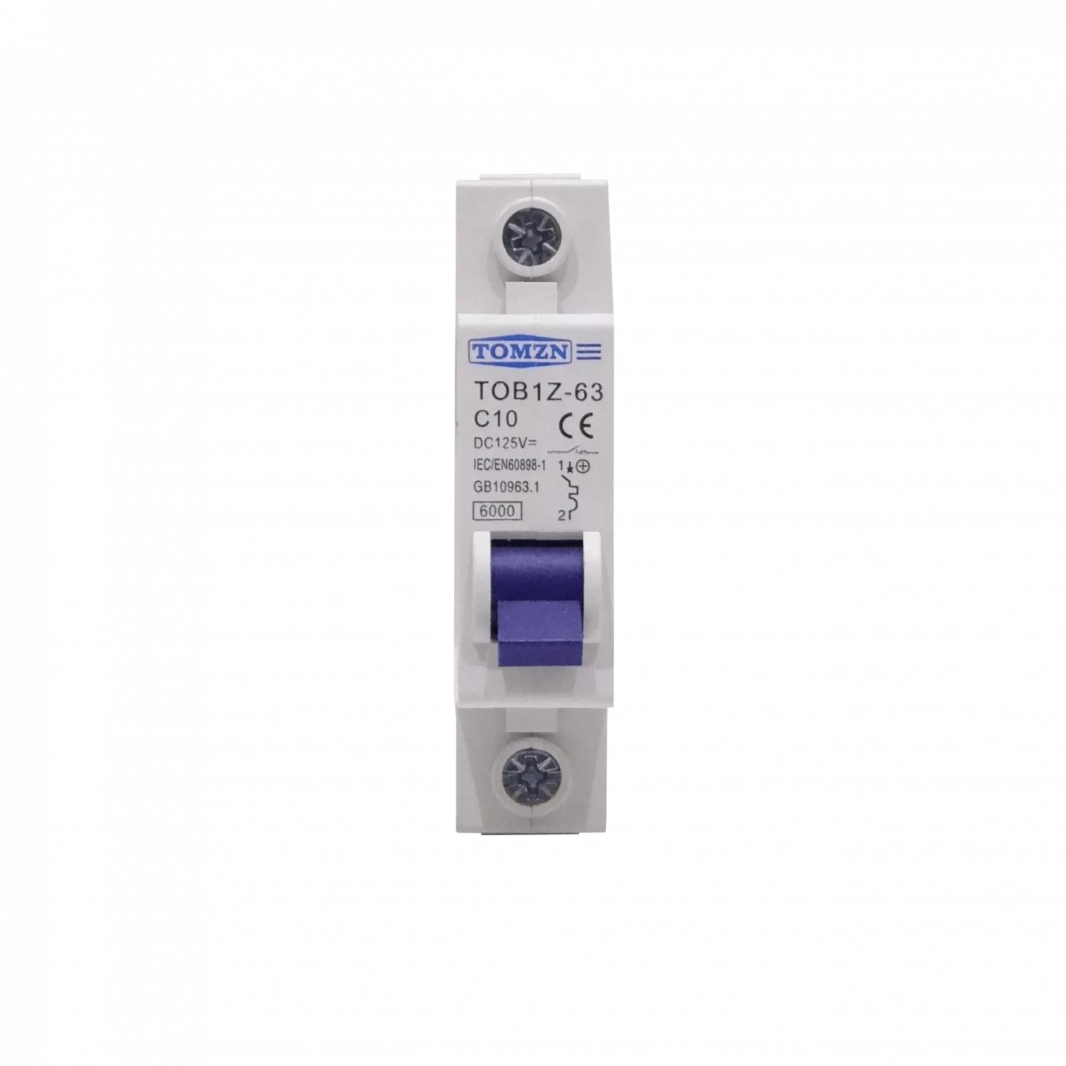 Interruptor Termomagnético TOMZN C10 10A 125VDC Corriente Continua 1