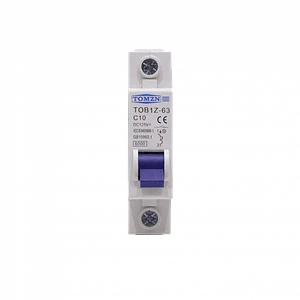 Interruptor Termomagnético TOMZN C10 10A 125VDC Corriente Continua