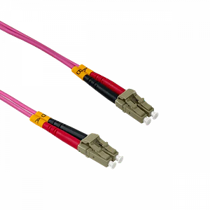 Jumper Fibra LSZH 2mt LC-LC OM4 MultiModo MM Duplex 50/125um 3mm