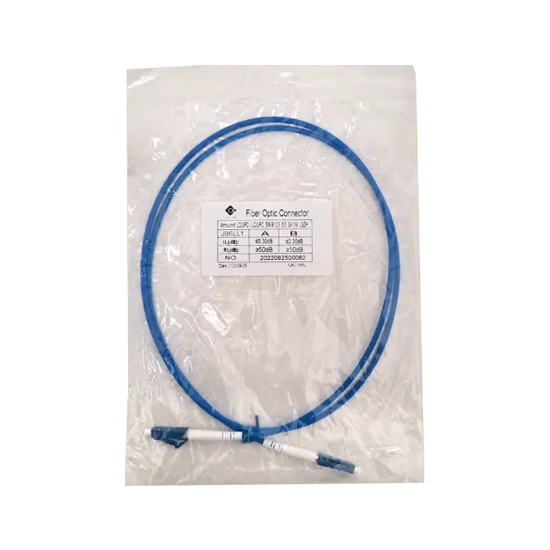 LSZH Blindado 1mt LC-LC SM Simplex Jumper Cable Fibra 3.0mm 9/125um 1