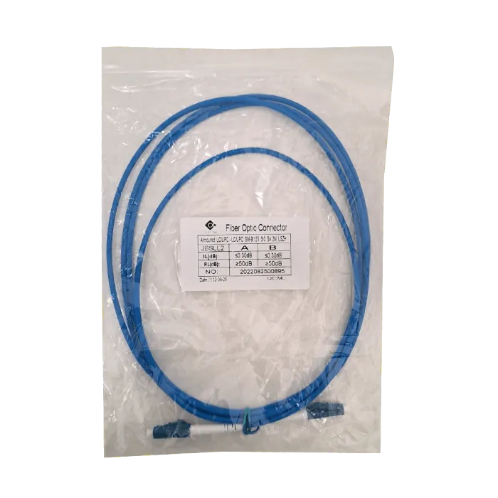 LSZH Blindado 2mt LC-LC SM Simplex Jumper Cable Fibra 3.0mm 9/125um 1