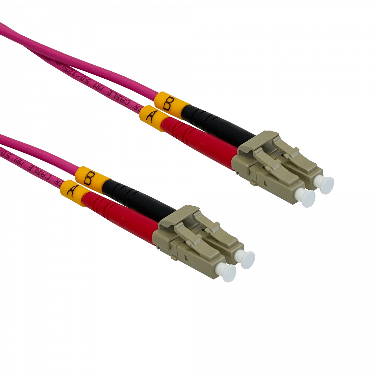 LSZH 1mt LC-LC OM4 MultiModo MM Duplex Jumper Fibra 50/125um 3,0mm 1