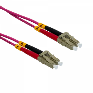 LSZH 1mt LC-LC OM4 MultiModo MM Duplex Jumper Fibra 50/125um 3,0mm
