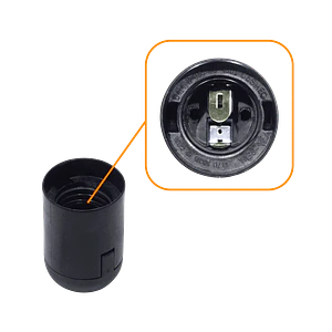 REMA Negro Volante E27 150W 250VAC Soquete Portalampara