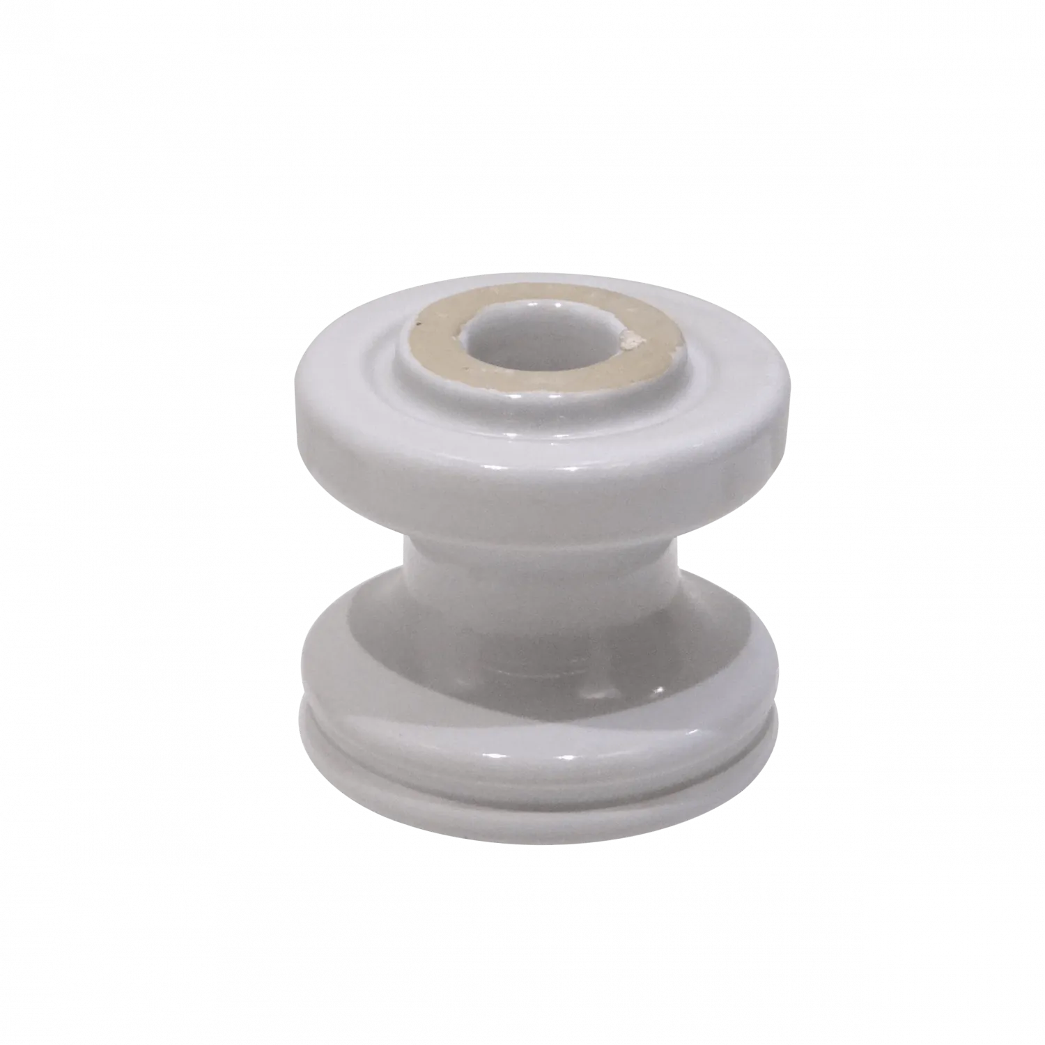 REMA Aislador Porcelana Blanco Carrete 25 KV cod-3120 C-M 53-2 PRC 1