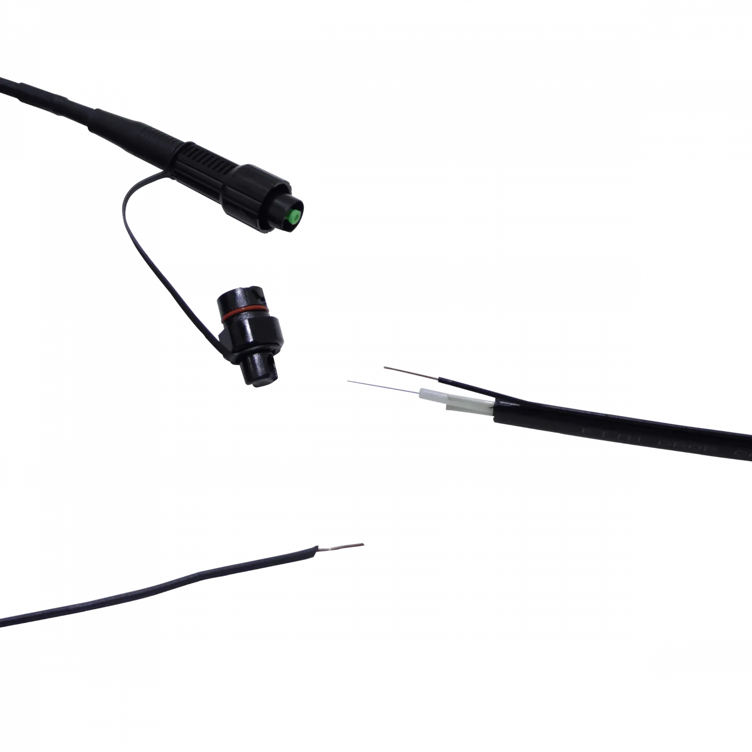 Cable de Fibra Óptica OptiTap-SC/APC, Monomodo G657A2 SM, 120m, Pigtail 1