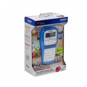 Rotuladora Brother PT-H110BW QWERTY azul TZe 3 5 a 12mm