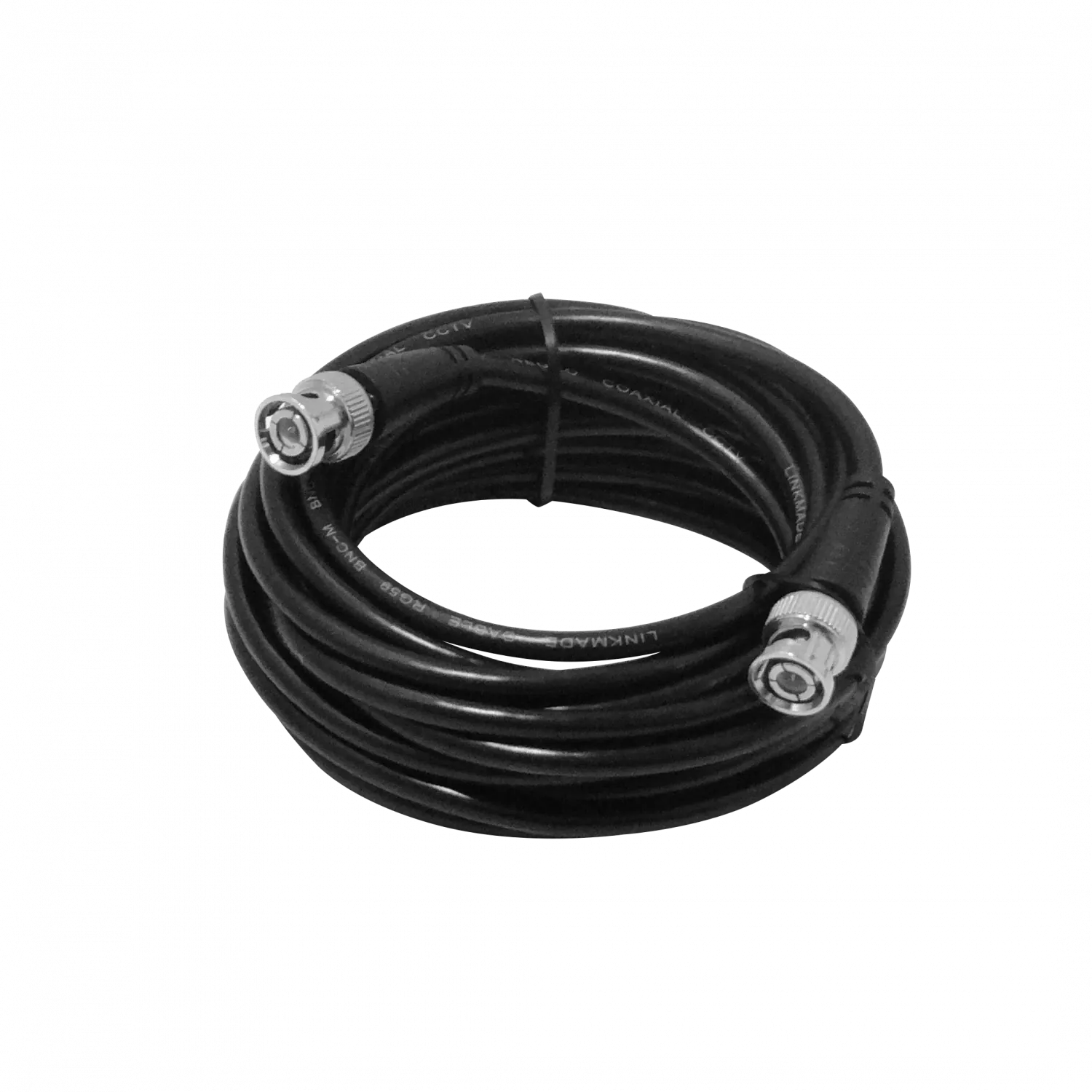 Cable RG59 Coaxial BNC-M a BNC-M, 5m Negro, para CCTV 1
