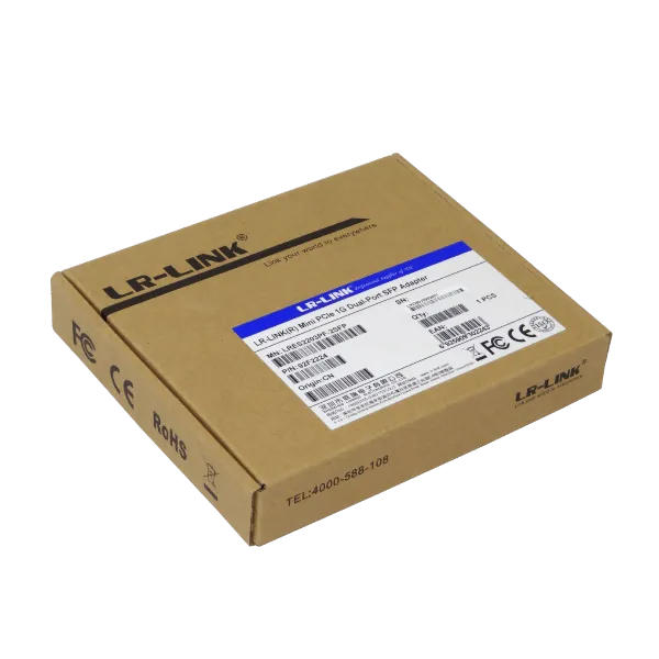 Tarjeta de Red Mini PCIe LR-LINK LRES2203PF-2SFP - Doble Puerto Gigabit SFP, Intel I350 1